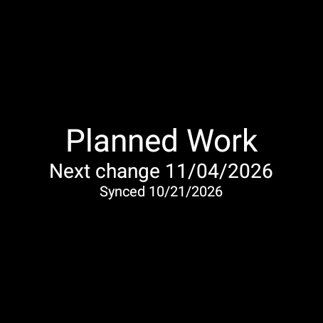 Wear OS Tile sample showing Planned Work, next change November 4, and last synced October 21.